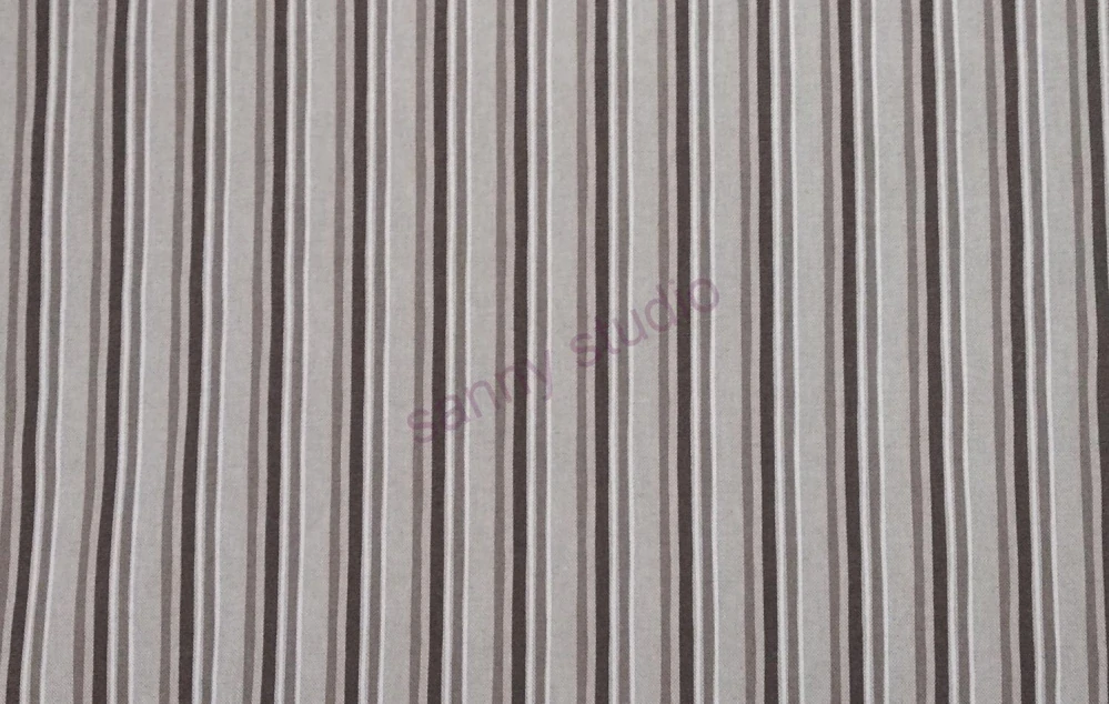 Směsové režné plátno - pruhy