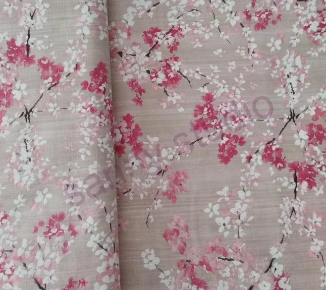 Směsové režné plátno - Sakura