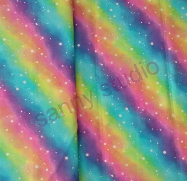 Bavlněná látka - barevná galaxie