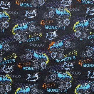Softshell s monster trucky, digitální tisk