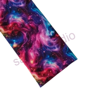 Teplákovina s digitálním potiskem žíhaná